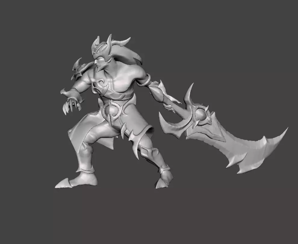 Nightbringer Tryndamere 3D Model 3D print model_0