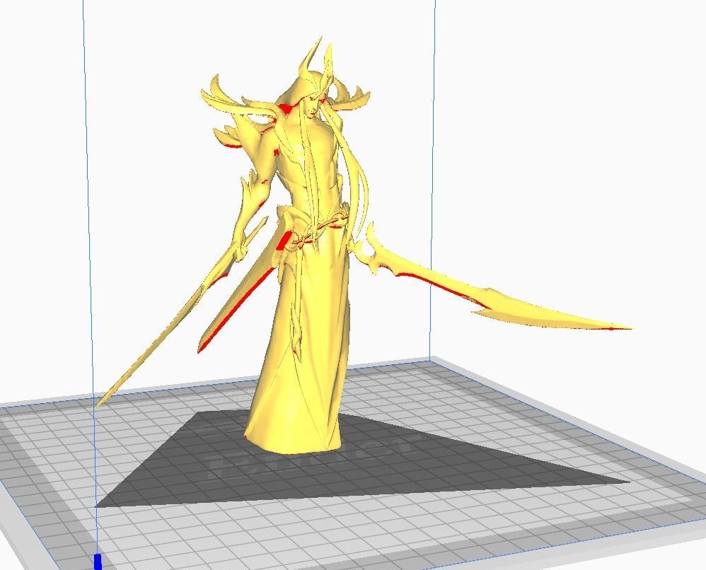 Dawnbringer Yone 3D Model 3D print model_2
