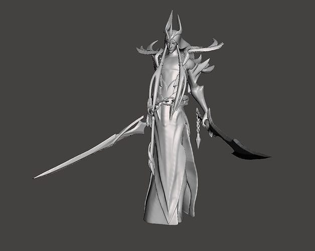 Dawnbringer Yone 3D Model 3D print model