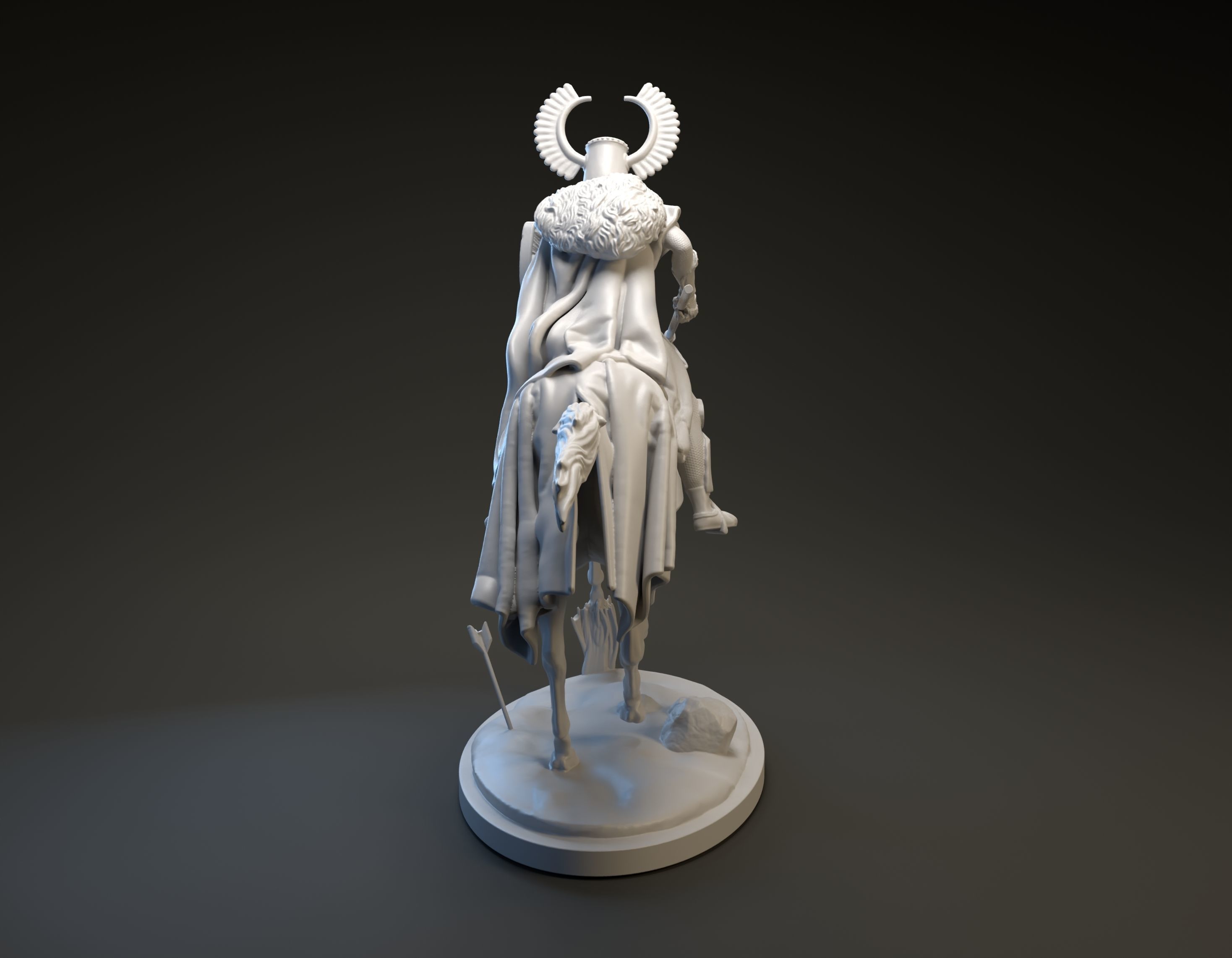 Teutonic knight charging intended for 3D printing 3D print model_7