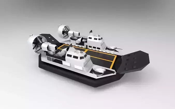 Hovercraft landing ship tank