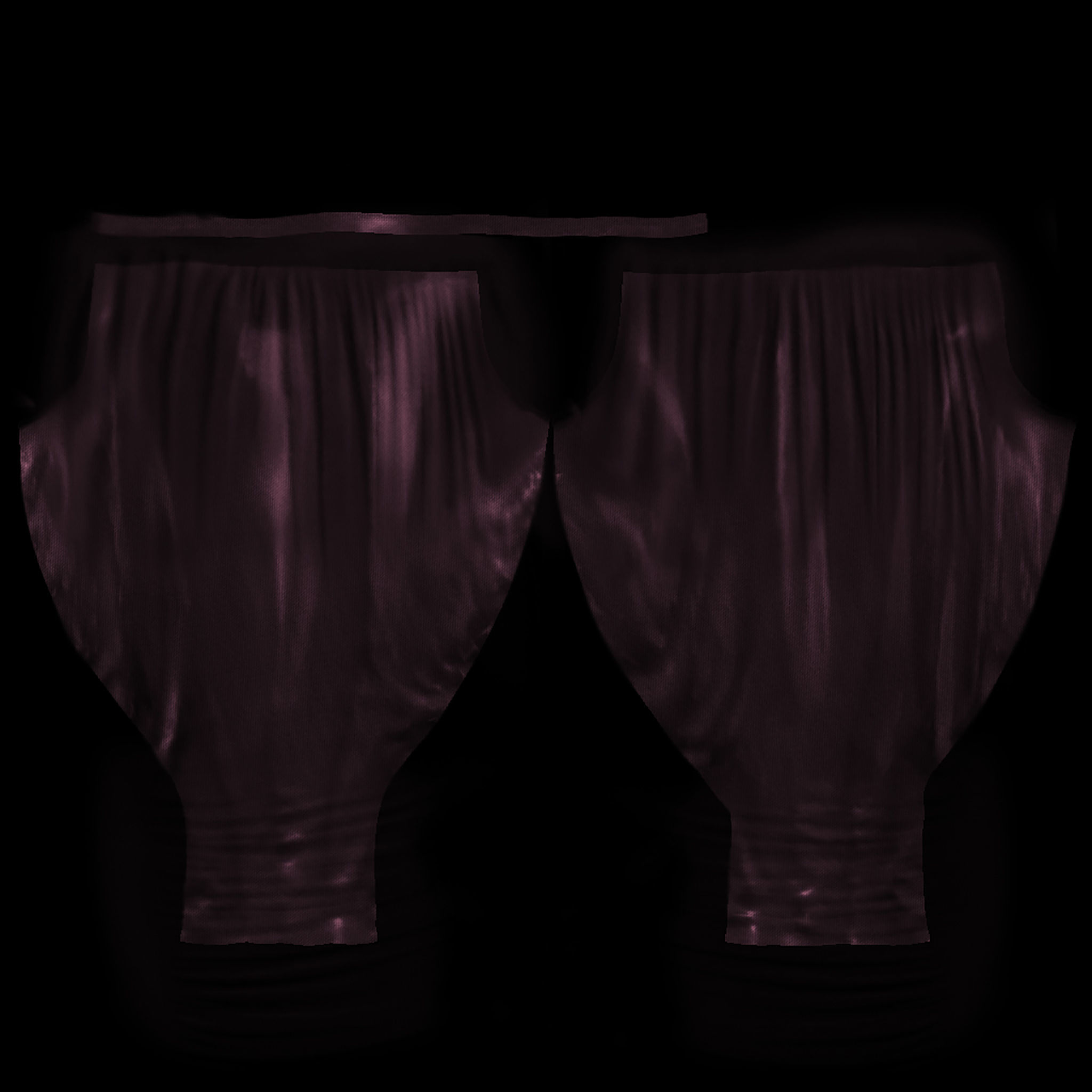 Ladies Harem Pants V2 Low-poly 3D model_11