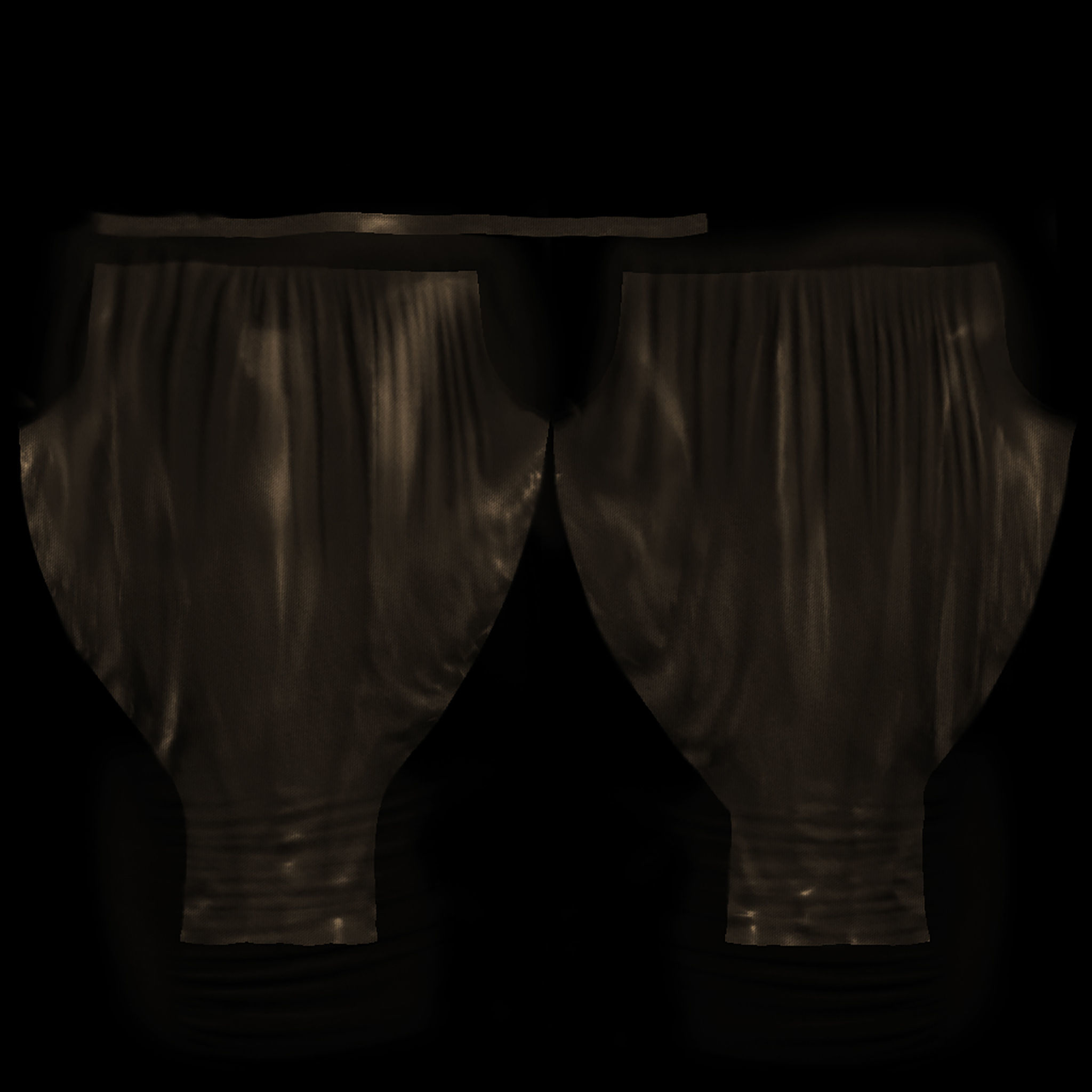 Ladies Harem Pants V2 Low-poly 3D model_13
