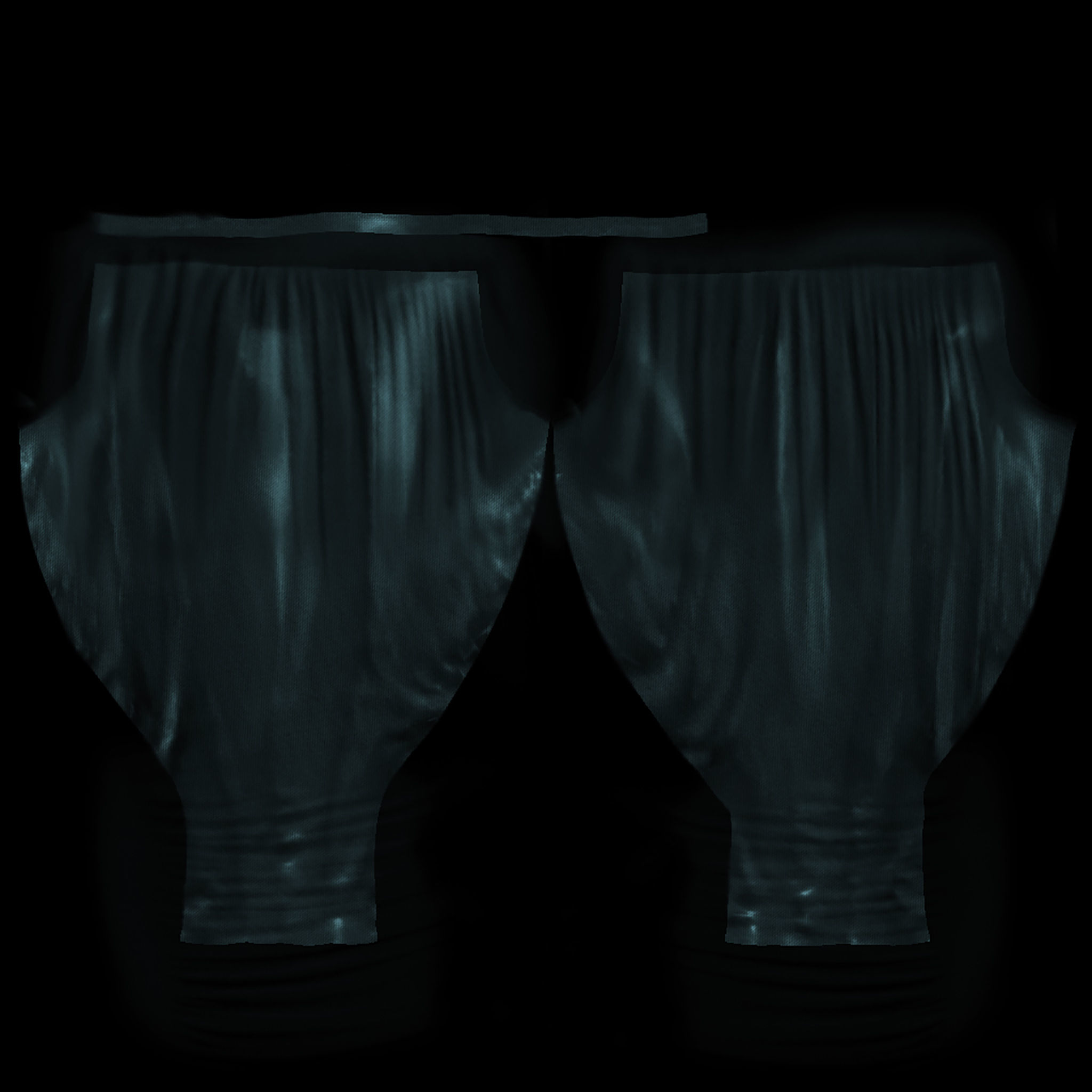 Ladies Harem Pants V2 Low-poly 3D model_9