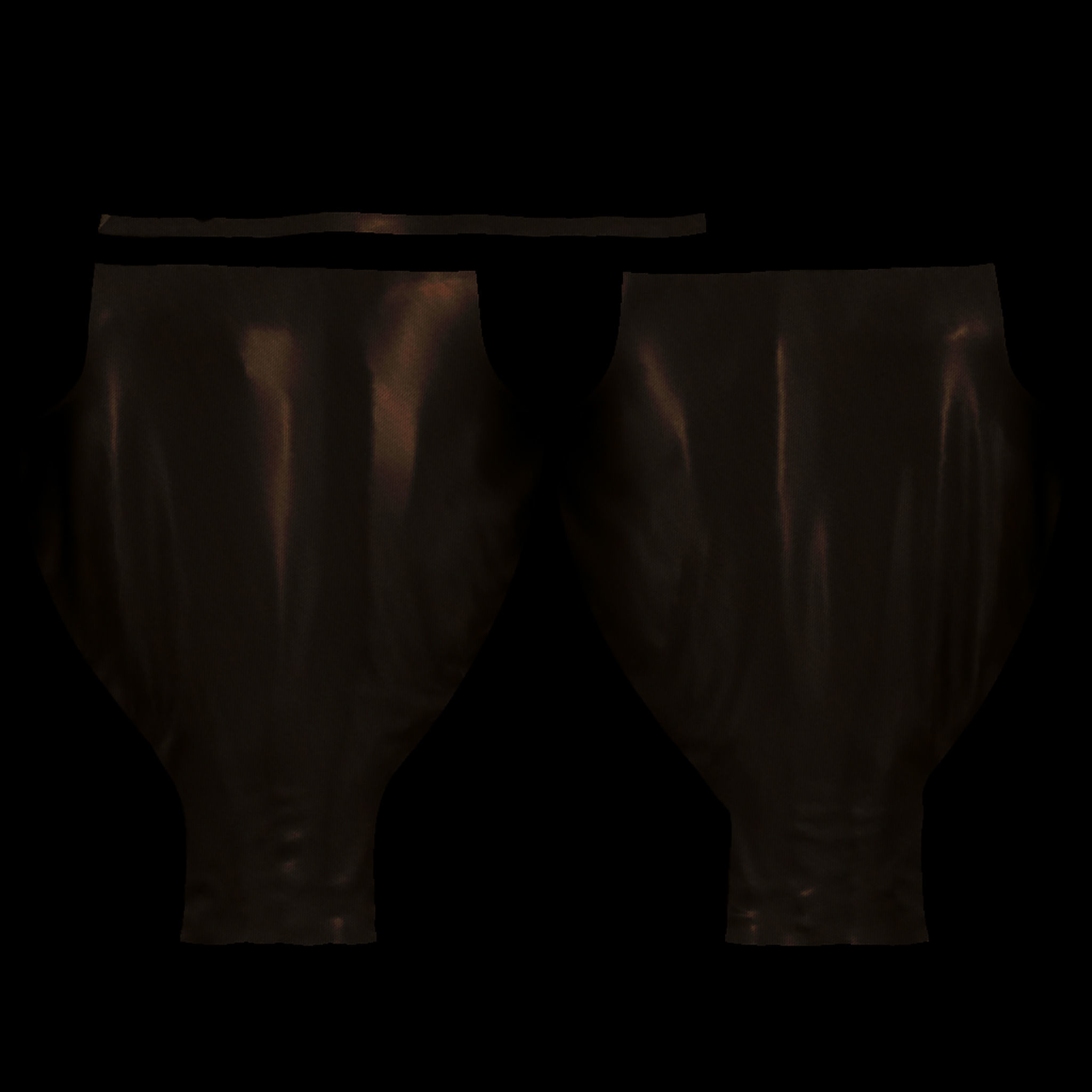 Ladies Harem Pants V2 Low-poly 3D model_10