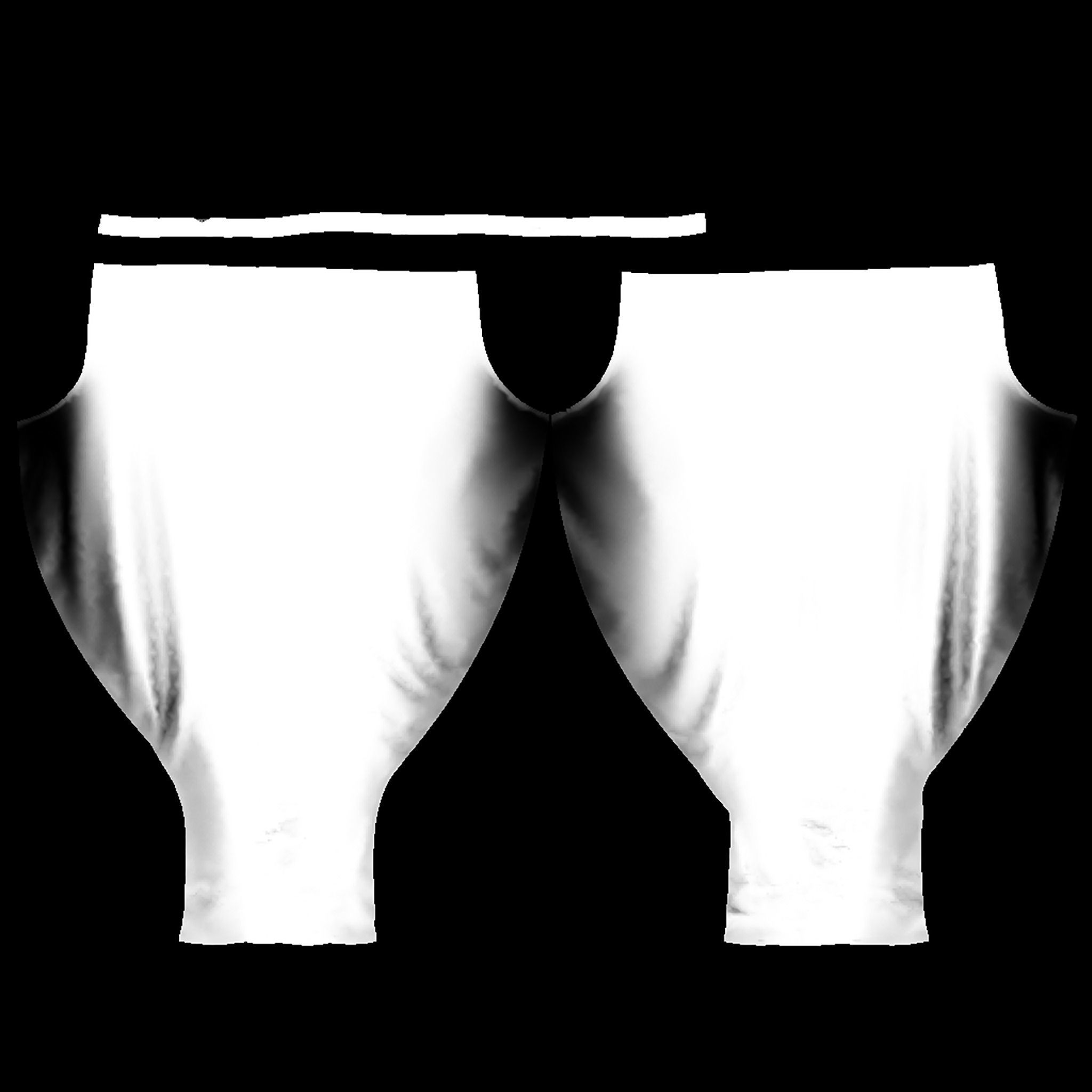 Ladies Harem Pants V2 Low-poly 3D model_15