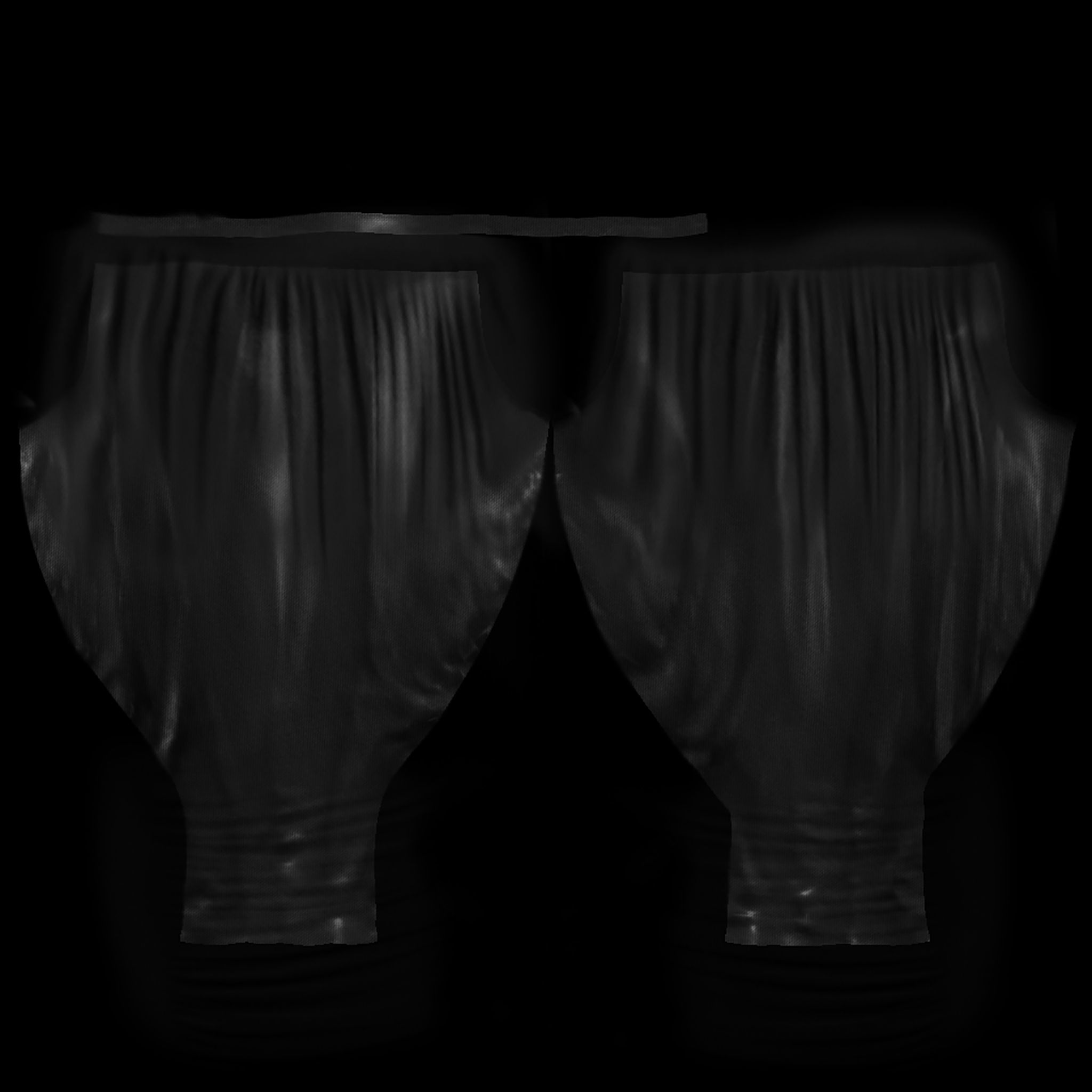 Ladies Harem Pants V2 Low-poly 3D model_12