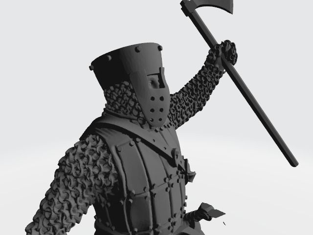 Medieval Danish Champion Knight 3D print model_6