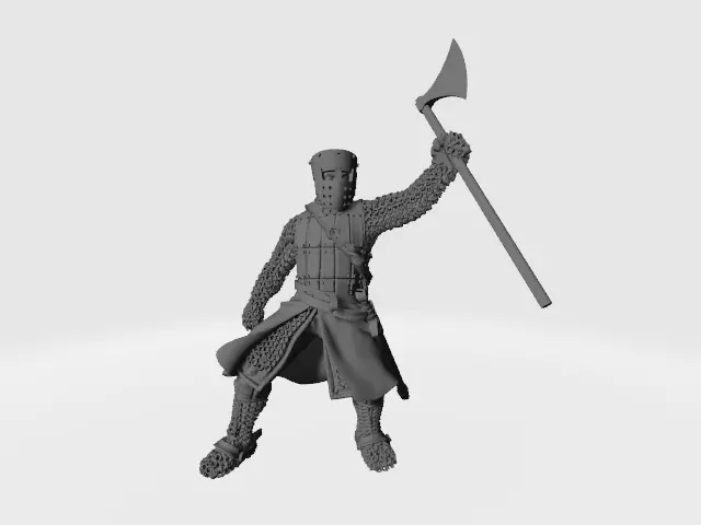 Medieval Danish Champion Knight 3D print model_0
