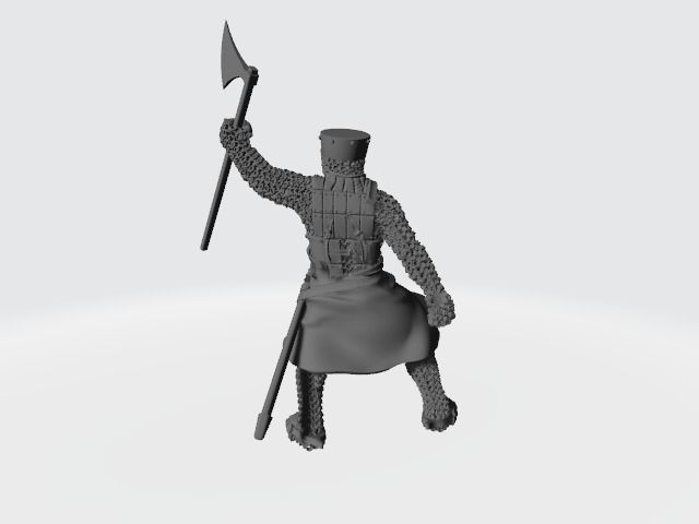 Medieval Danish Champion Knight 3D print model_3