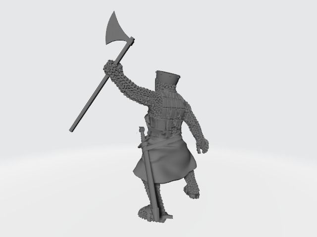 Medieval Danish Champion Knight 3D print model_4