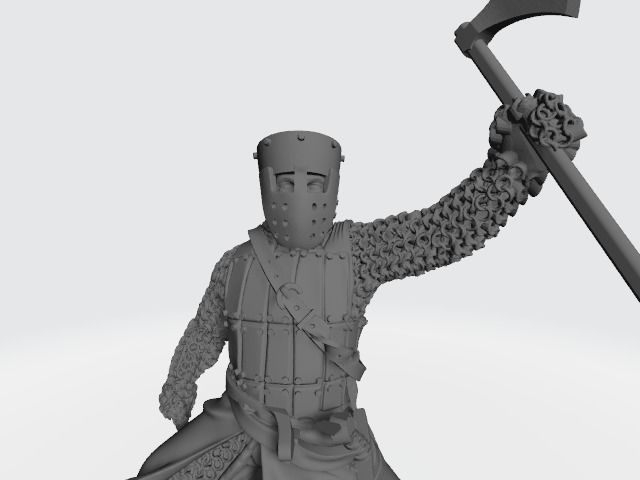 Medieval Danish Champion Knight 3D print model_5