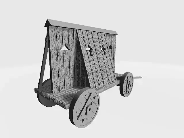 Medieval protection on wheels 3D print model