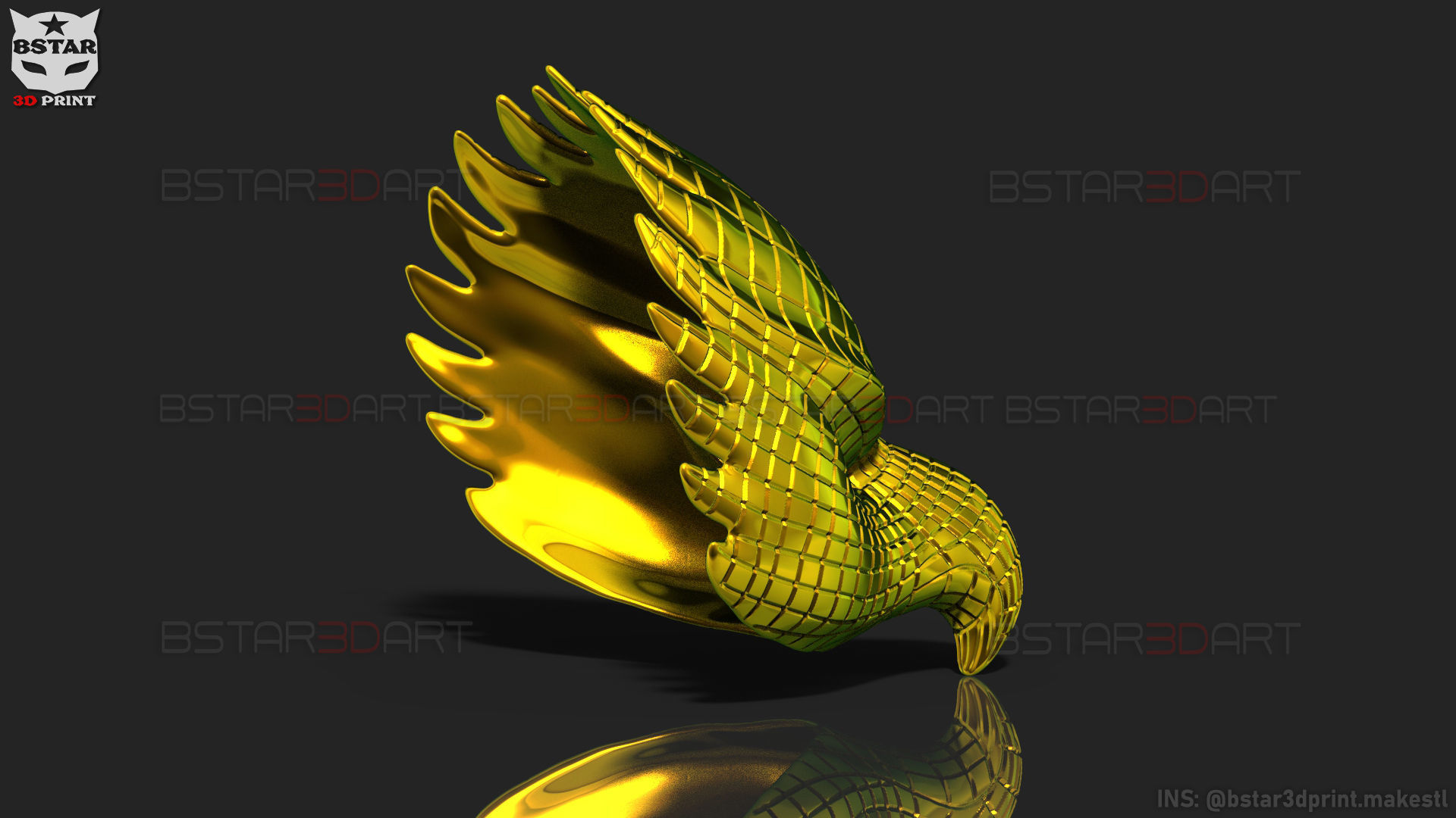 Squid Game Mask - Vip Eagle Mask Cosplay 3D print model_30