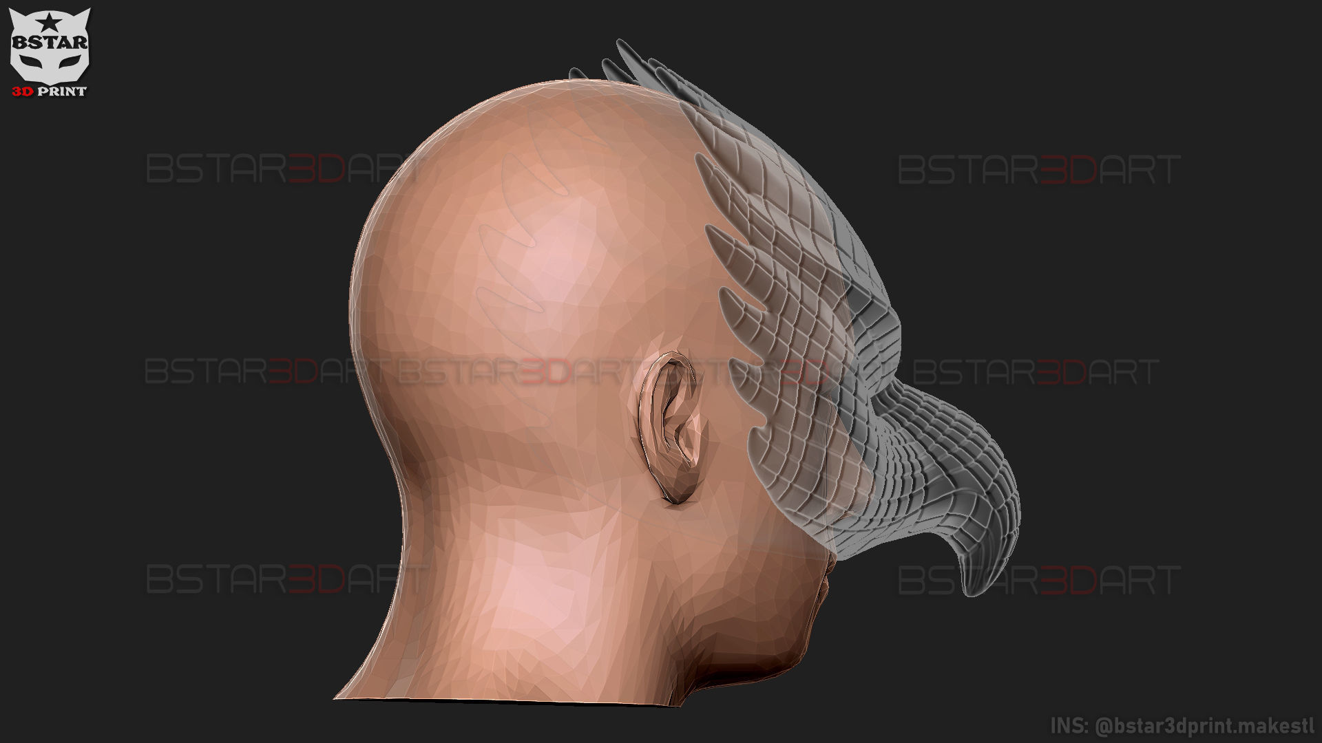 Squid Game Mask - Vip Eagle Mask Cosplay 3D print model_43