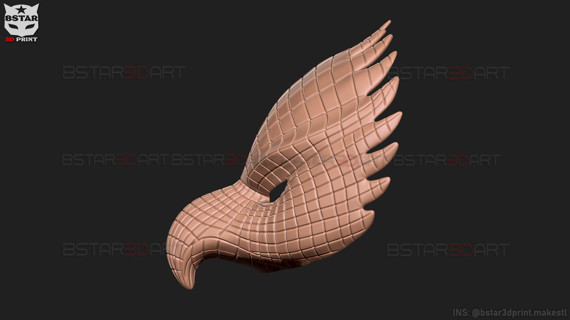 Squid Game Mask - Vip Eagle Mask Cosplay 3D print model_36