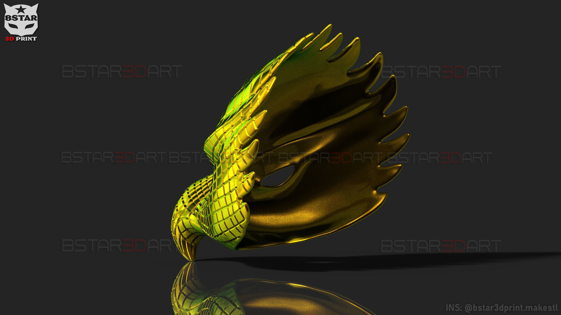 Squid Game Mask - Vip Eagle Mask Cosplay 3D print model_29