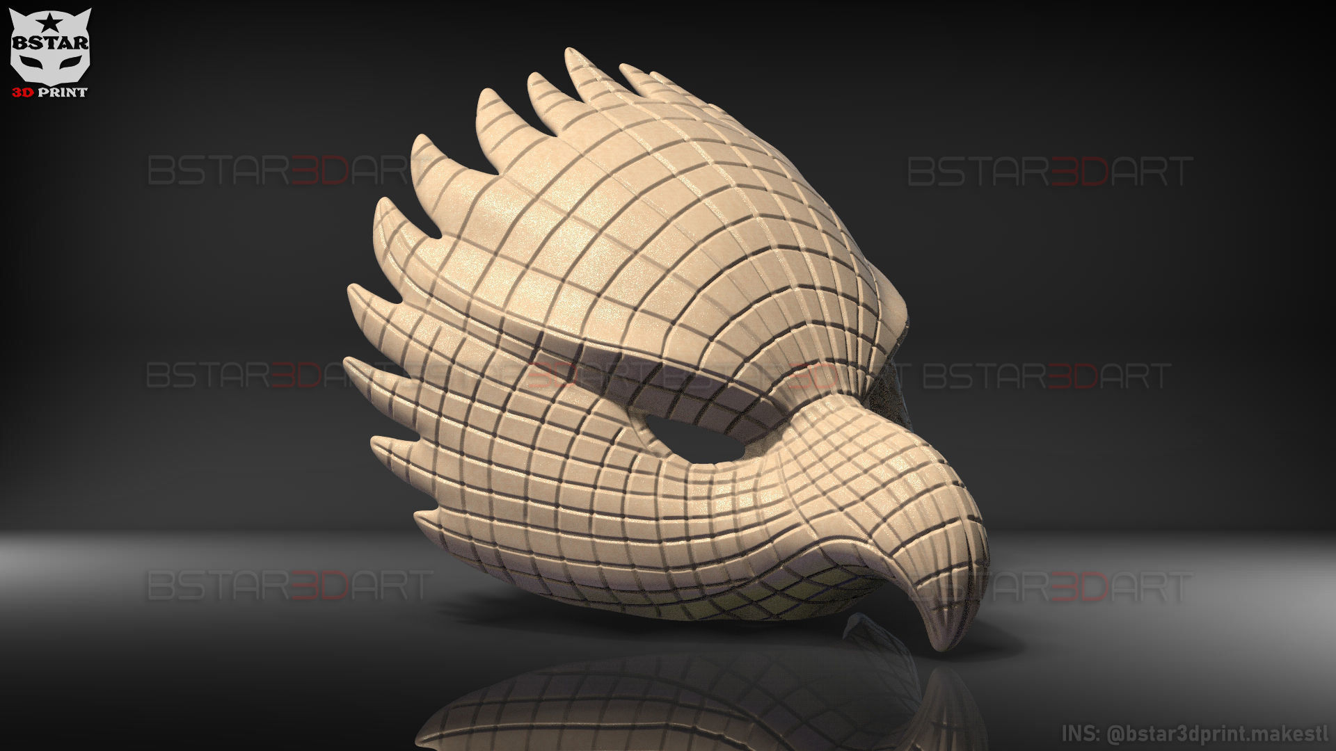 Squid Game Mask - Vip Eagle Mask Cosplay 3D print model_33