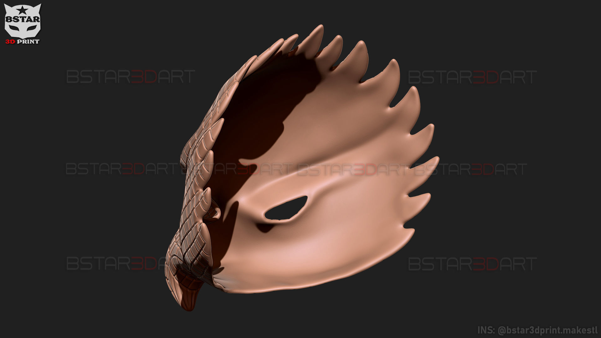Squid Game Mask - Vip Eagle Mask Cosplay 3D print model_37