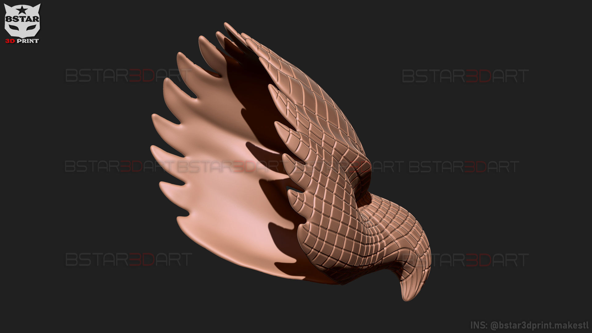 Squid Game Mask - Vip Eagle Mask Cosplay 3D print model_39