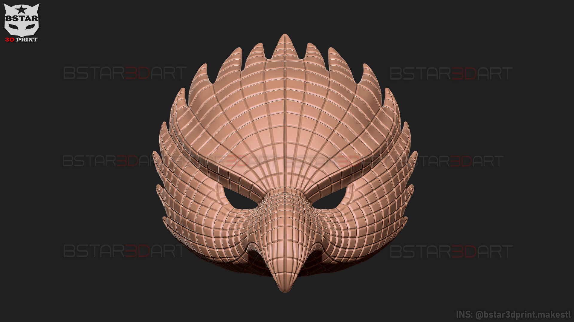 Squid Game Mask - Vip Eagle Mask Cosplay 3D print model_34