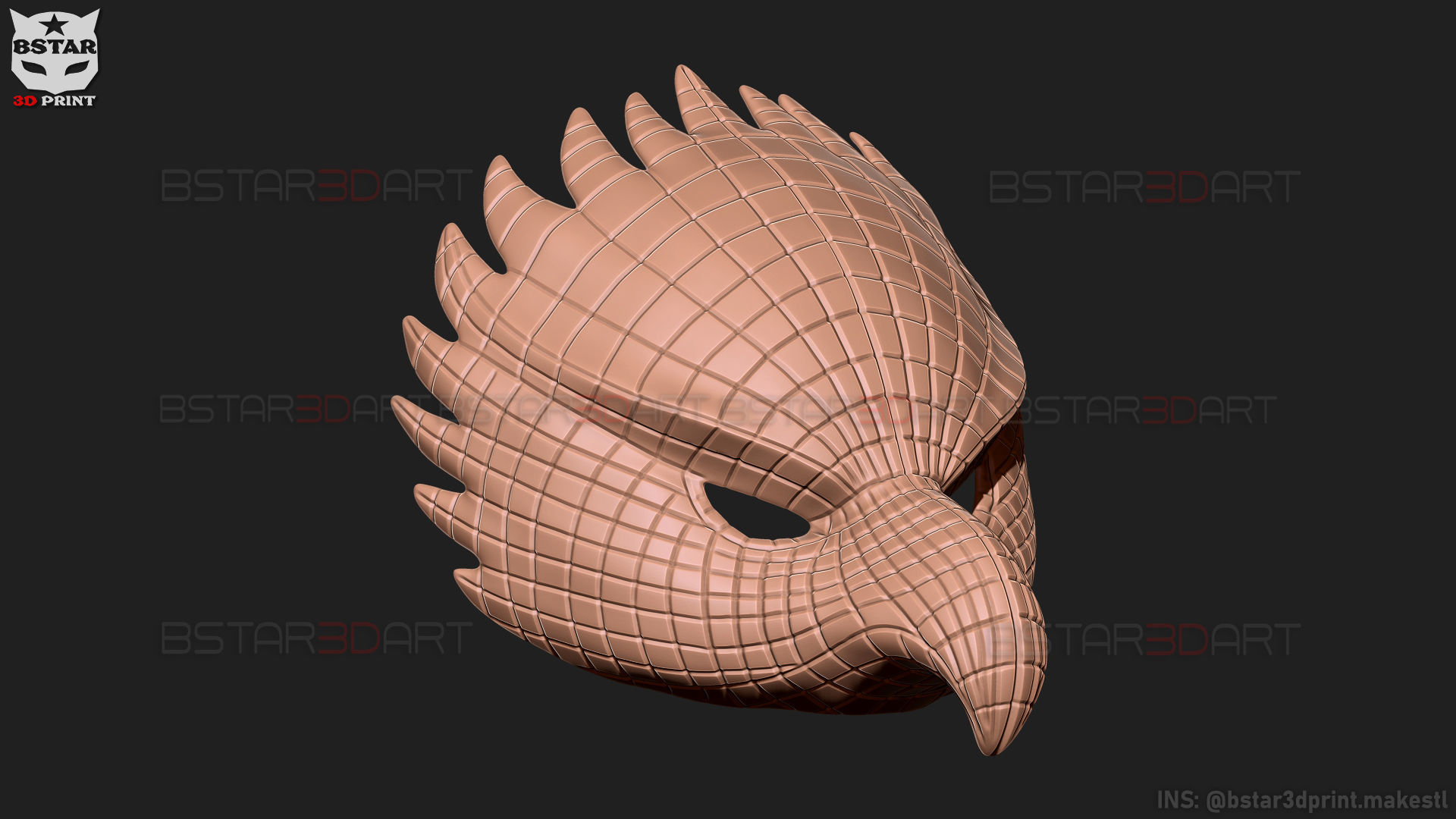 Squid Game Mask - Vip Eagle Mask Cosplay 3D print model_40