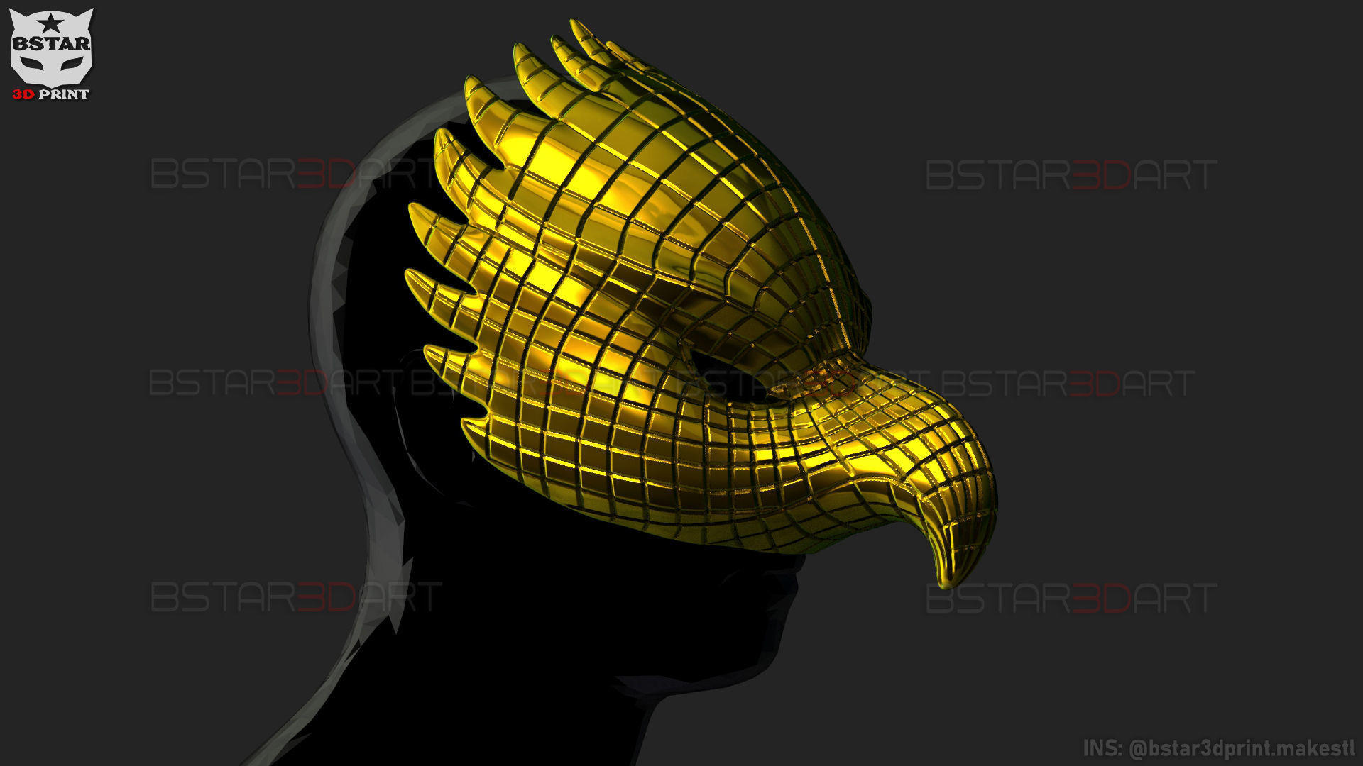 Squid Game Mask - Vip Eagle Mask Cosplay 3D print model_23