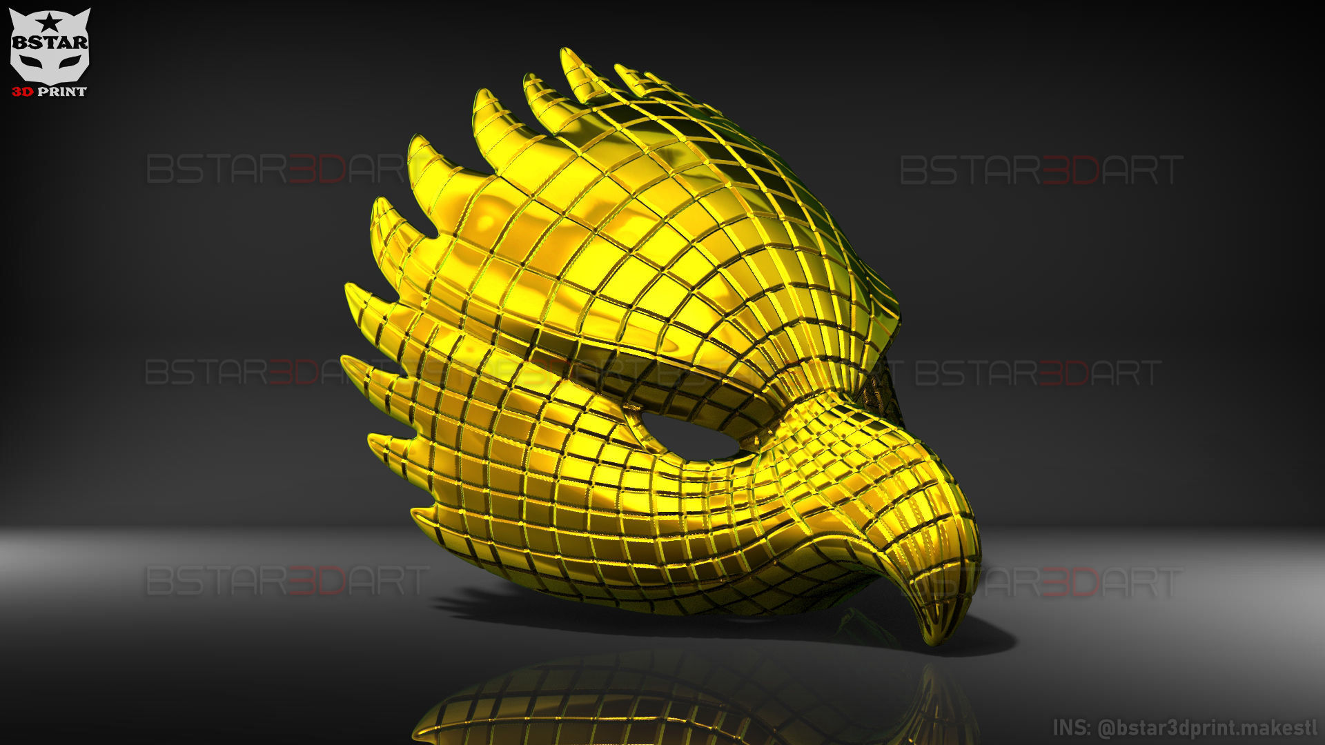 Squid Game Mask - Vip Eagle Mask Cosplay 3D print model_32