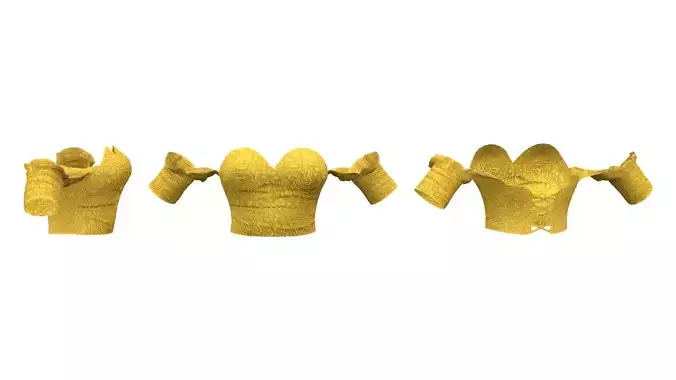 Off-Shoulder Short Sleeves Strapless Yellow Flower Pattern Top