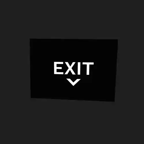 Exit sign