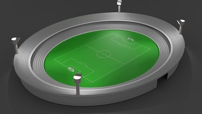 Football stadium 3D model