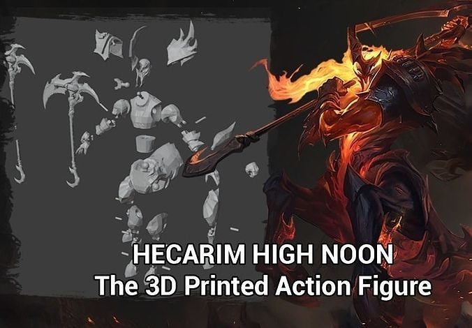 Hecarim Articulated Action Figure 3D print model