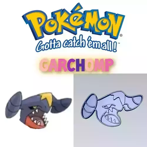 Amazing Pokemon Garchomp Cookie Cutter Stamp Cake Decorating 