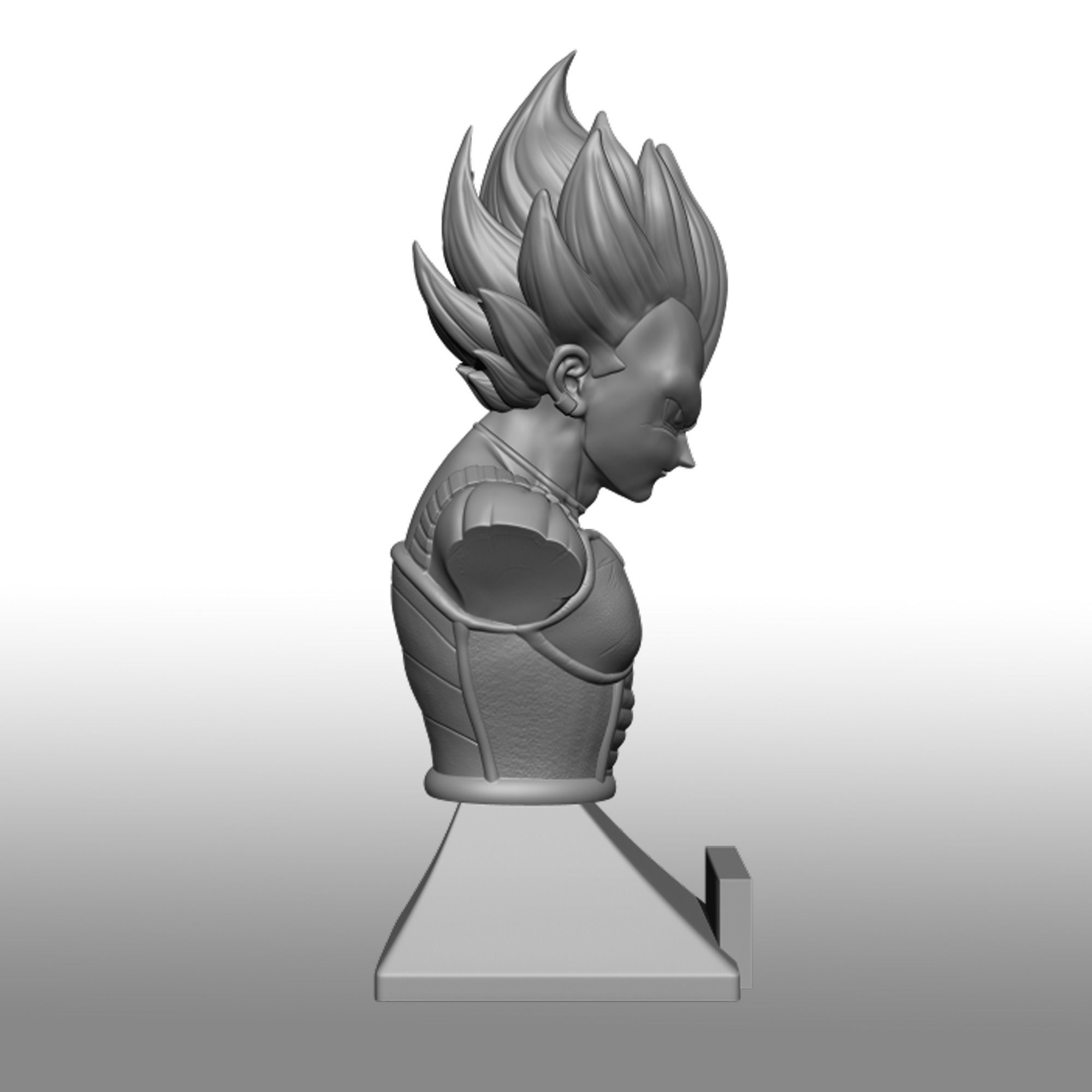 Vegeta Hakaishin Bust 3D print model_2
