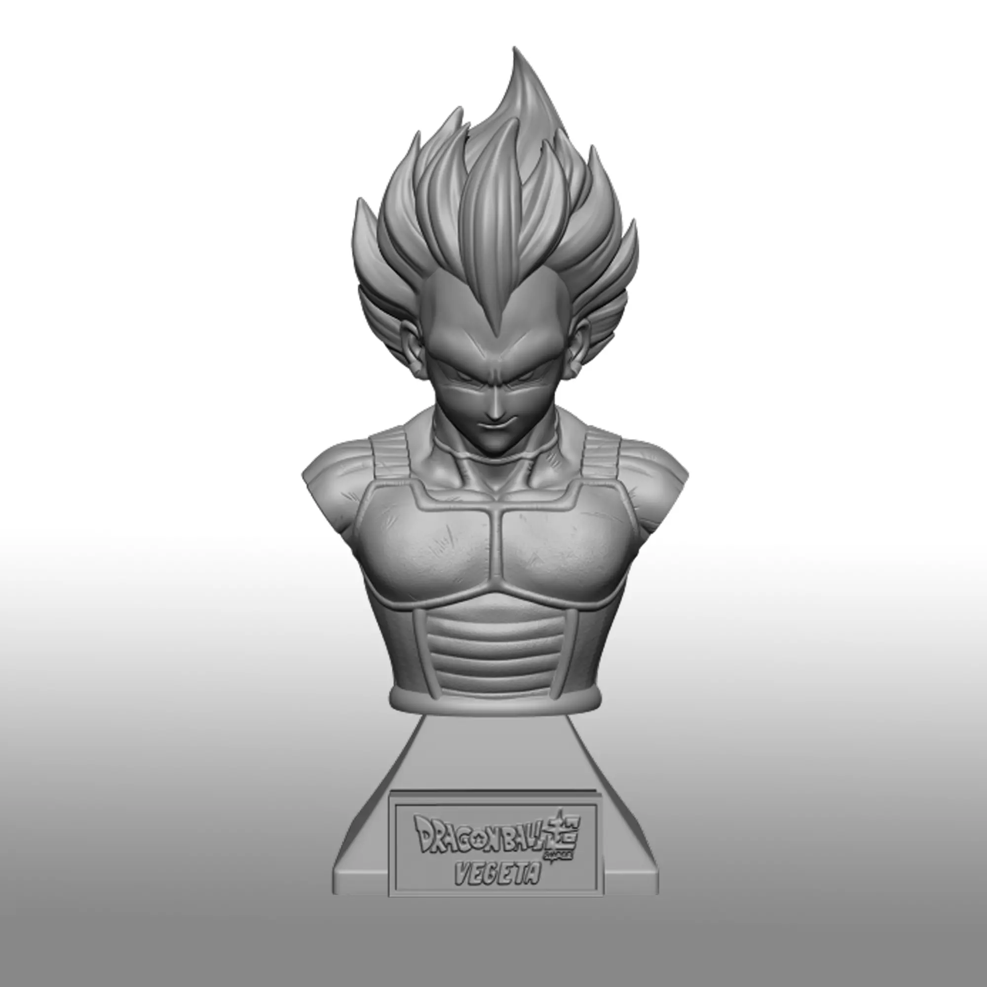 Vegeta Hakaishin Bust 3D print model_0