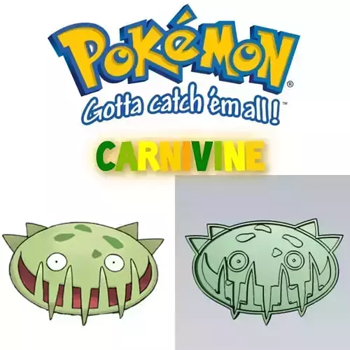 Amazing Pokemon Carnivine Cookie Cutter Stamp Cake Decorating 