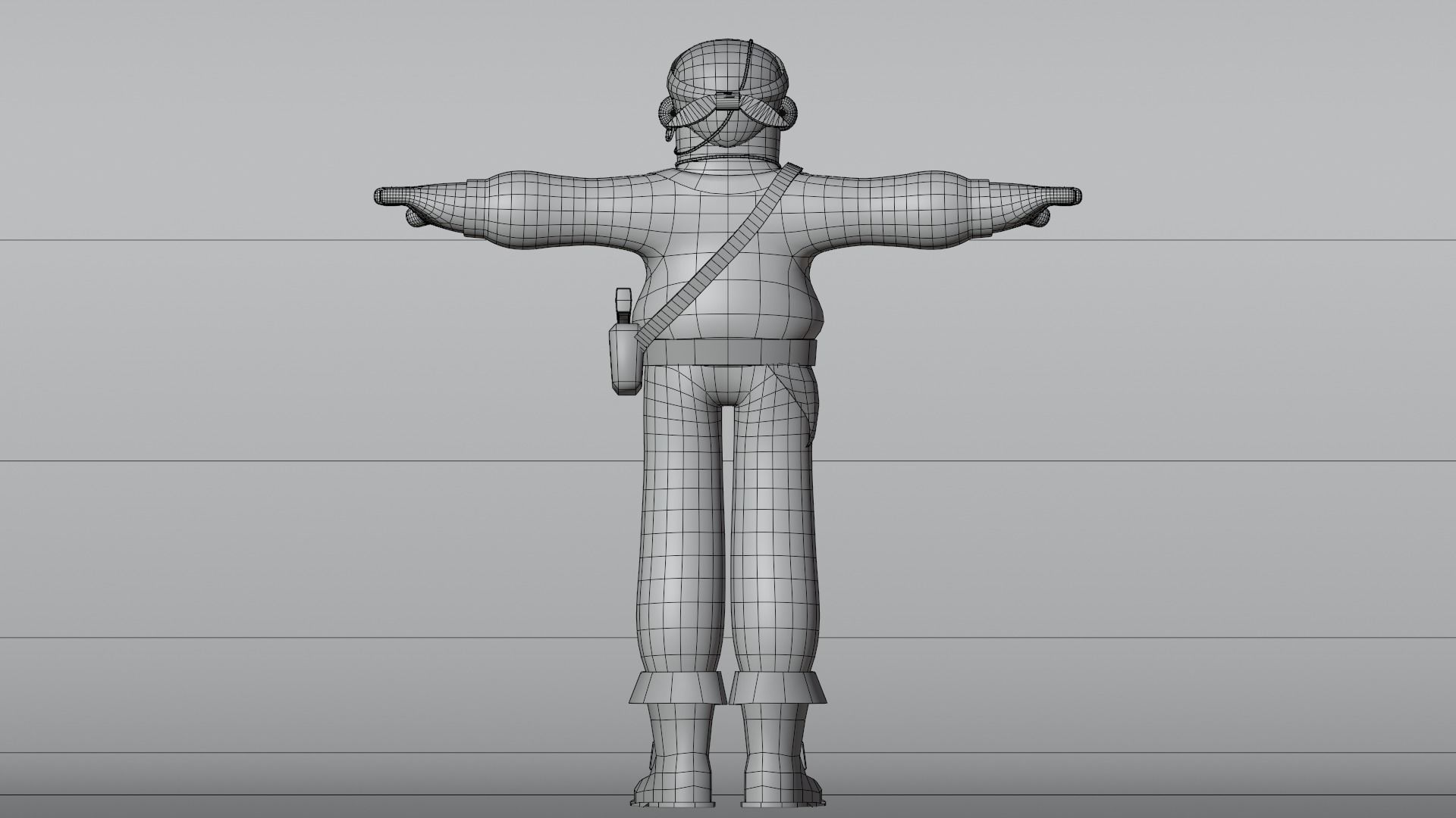 Minimal Pirate 3D Cartoon Character 3D model_24