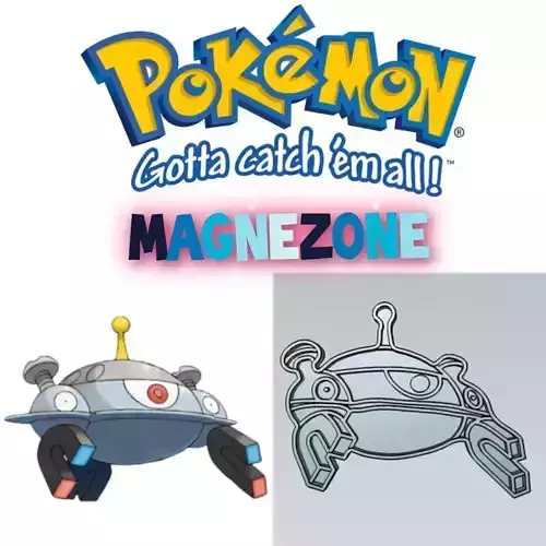 Amazing Pokemon Magnezone Cookie Cutter Stamp Cake Decorating 