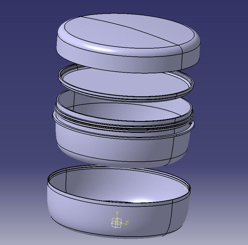 Facial Cream Pot 3D print model_17