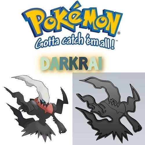 Amazing Pokemon Darkrai Cookie Cutter Stamp Cake Decorating  3D model