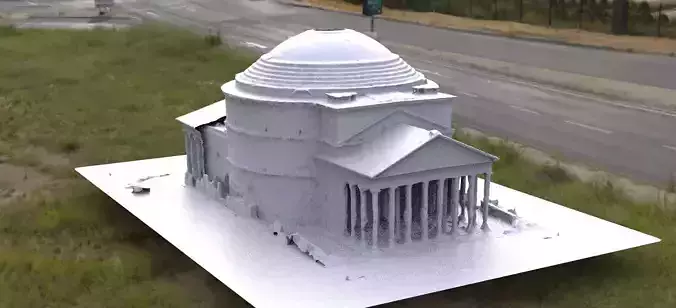 Rome Pantheon Arena Dome 3D