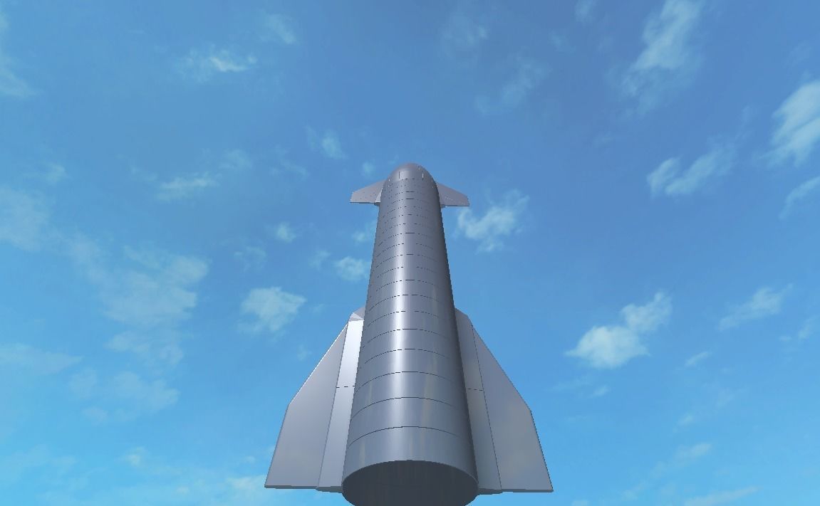 SpaceX Starship Low Poly 3D Model Low-poly 3D model_2