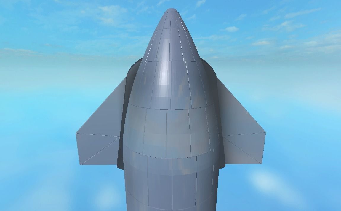 SpaceX Starship Low Poly 3D Model Low-poly 3D model_8