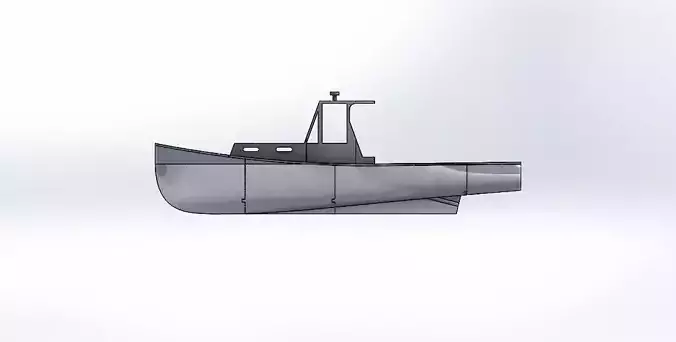 Lobster Boat  3D print model