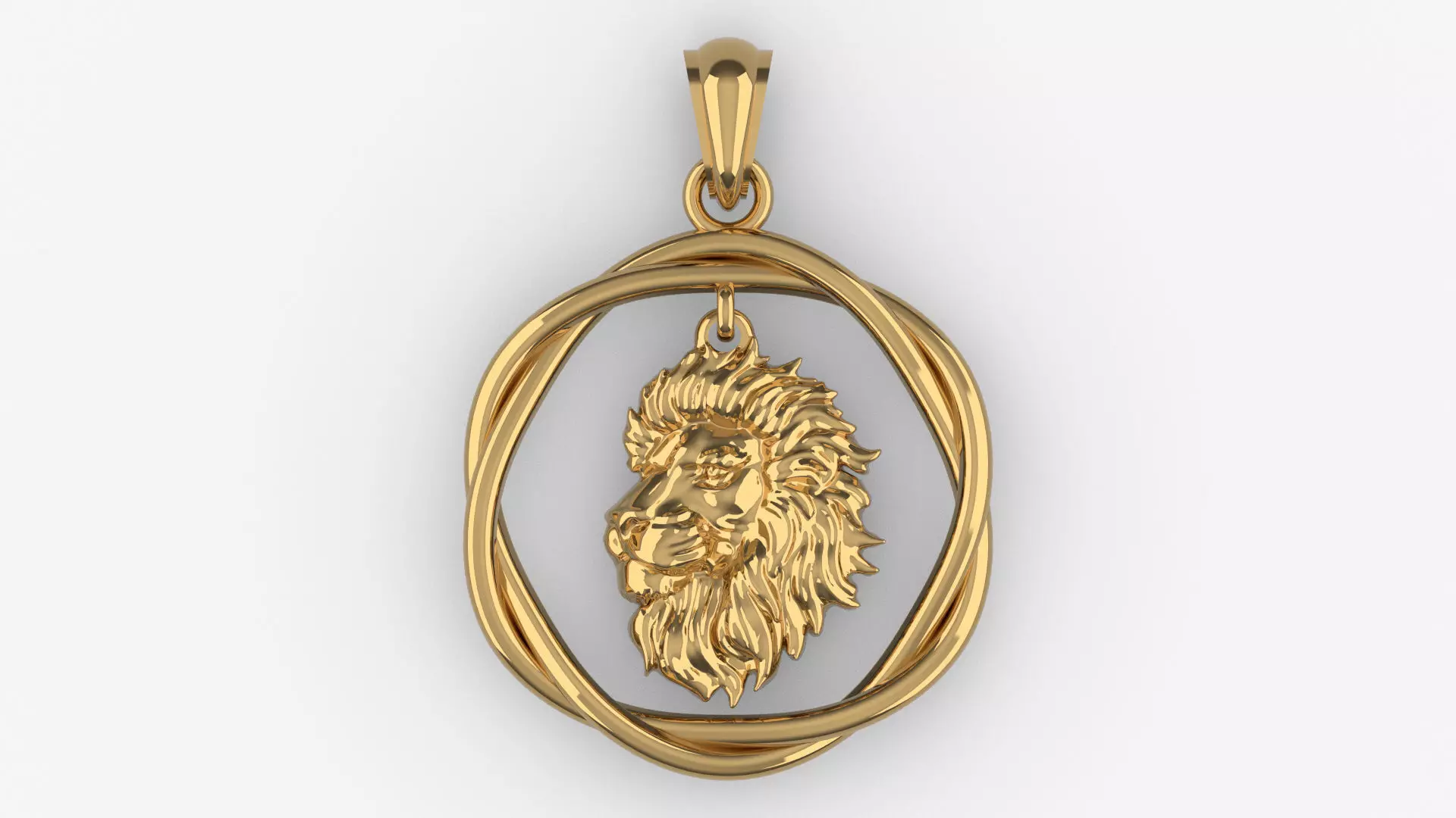 Lion Pendant 3D print model