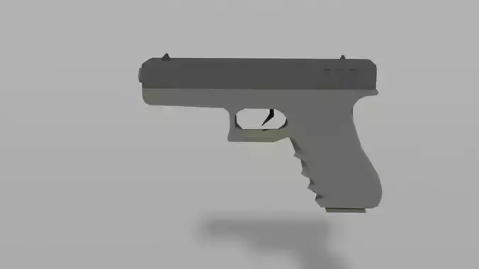 Low-polu glock PBR Game ready