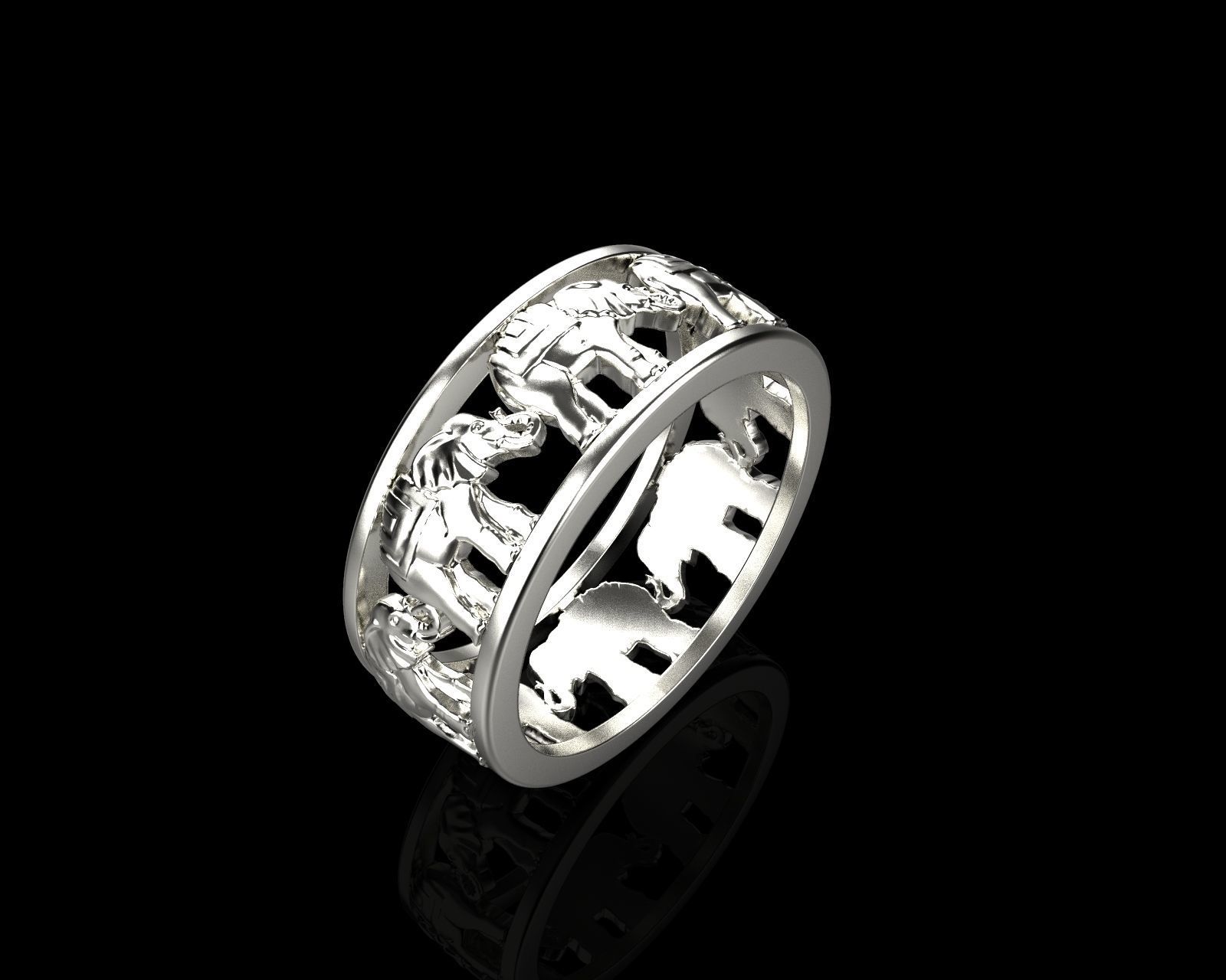 Elephant ring 123 3D model_4