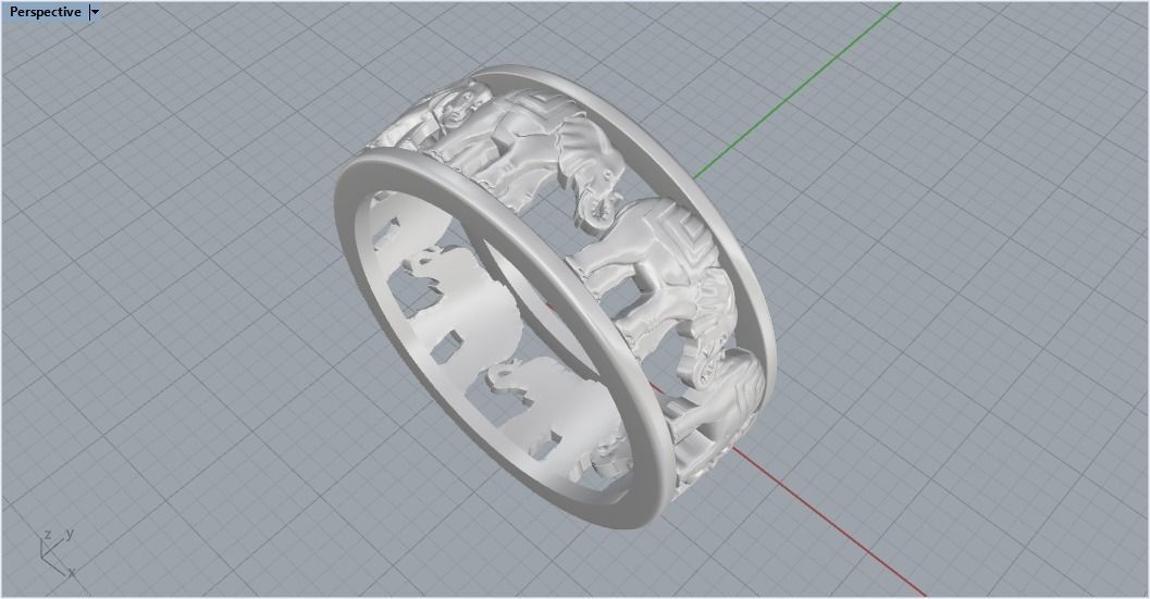 Elephant ring 123 3D model_13