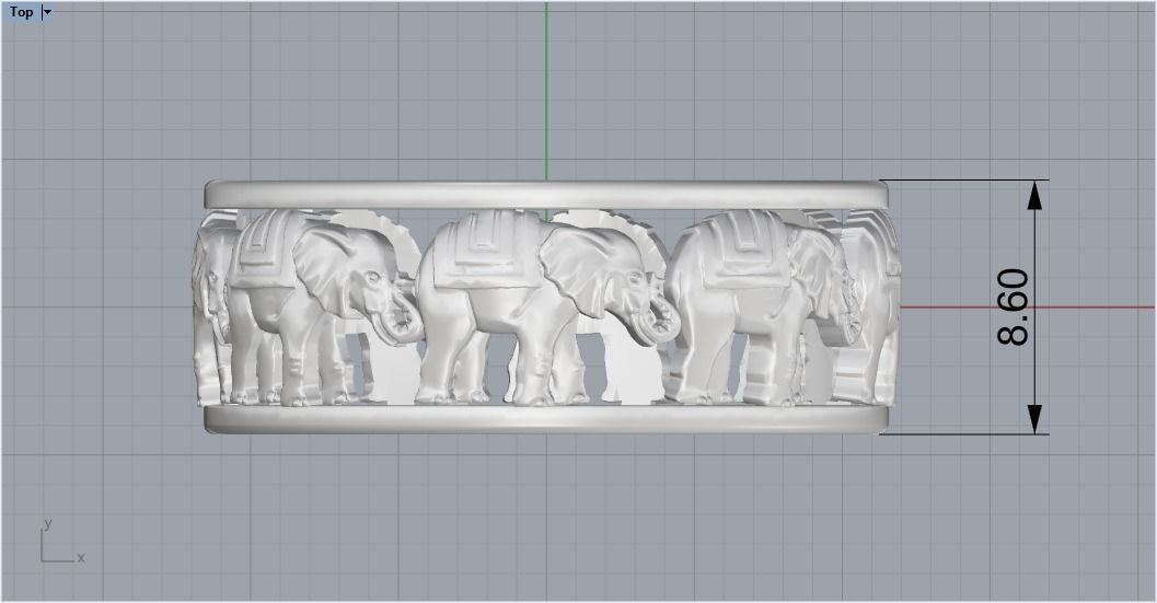 Elephant ring 123 3D model_10