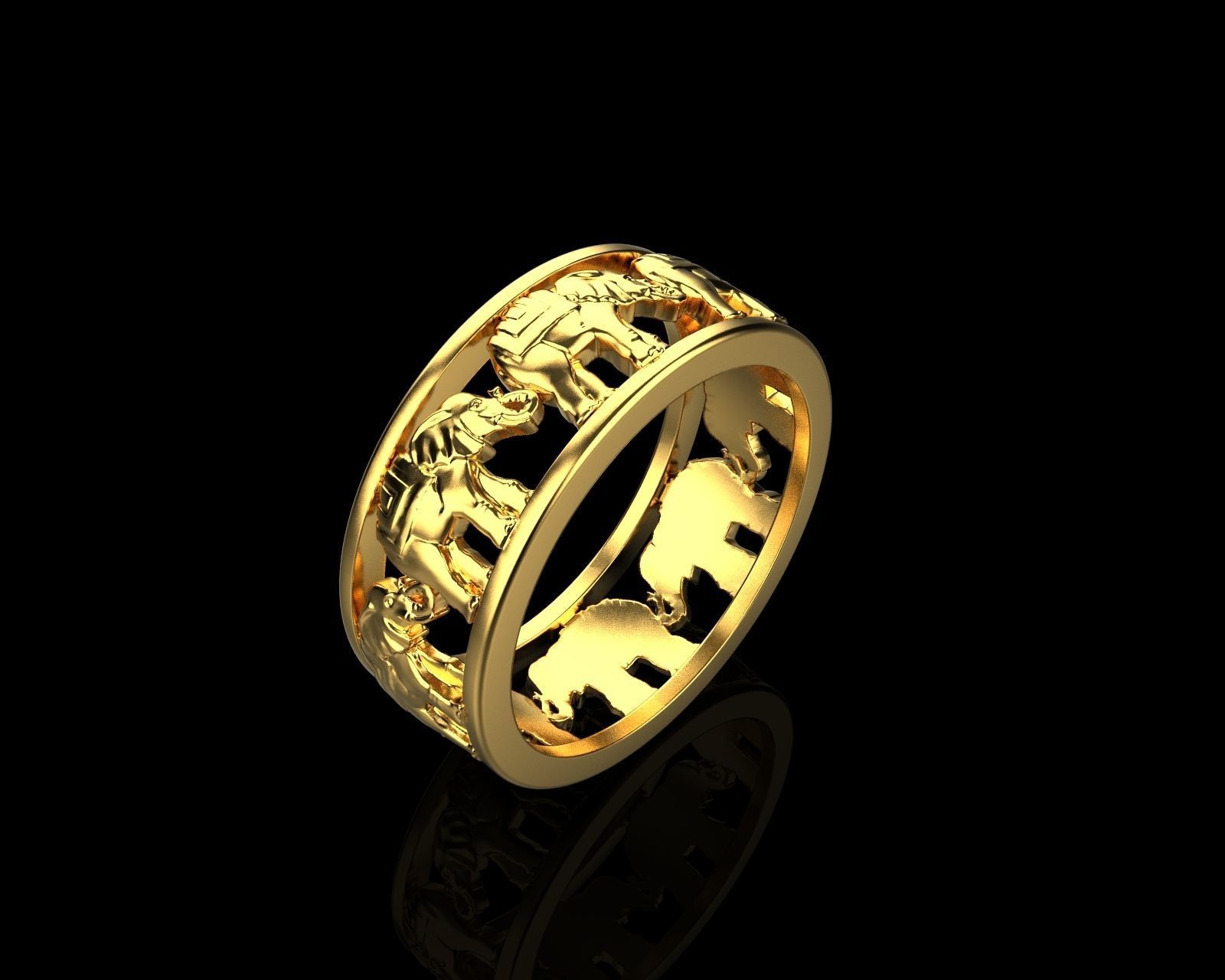 Elephant ring 123 3D model_2
